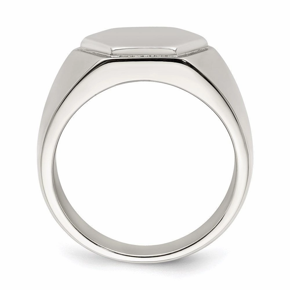 Stainless Steel Polished Signet Ring