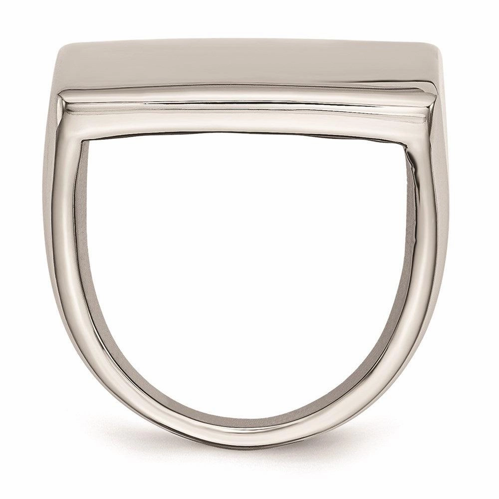 Stainless Steel Polished Square Ring