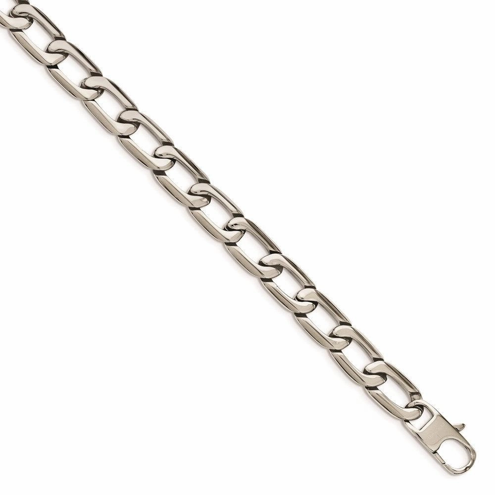 Stainless Steel Polished Squares Necklace