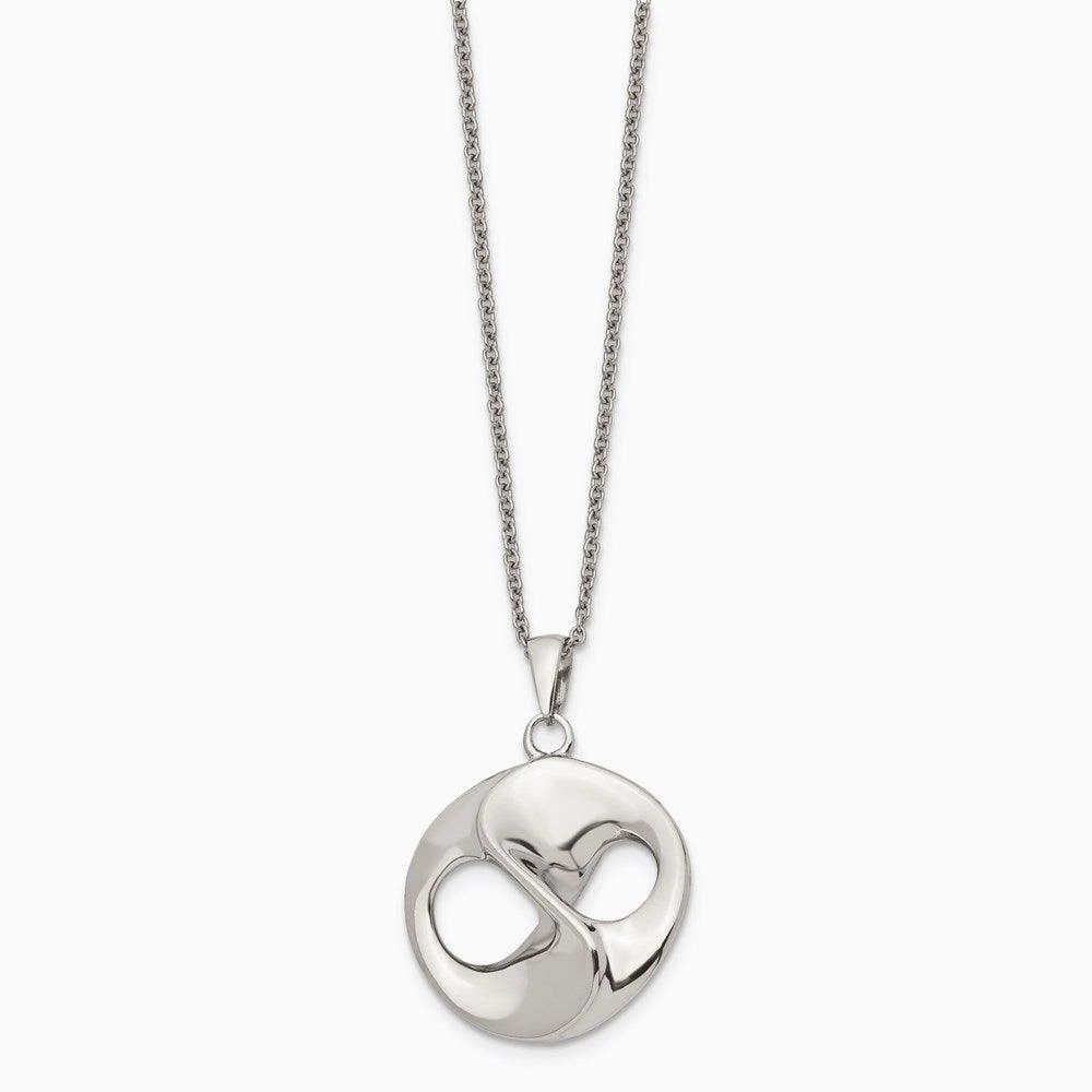 Stainless Steel Polished w/2in ext. Necklace