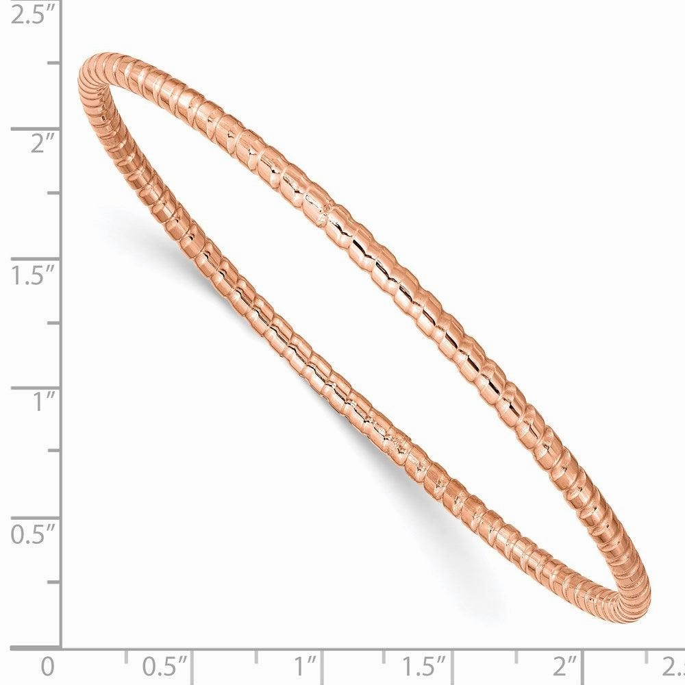 Stainless Steel Rose IP-plated Bangle