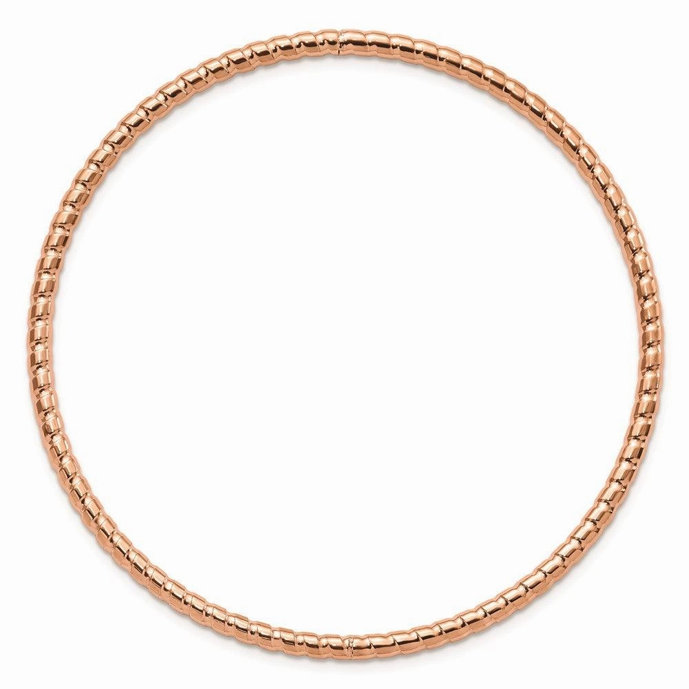 Stainless Steel Rose IP-plated Bangle