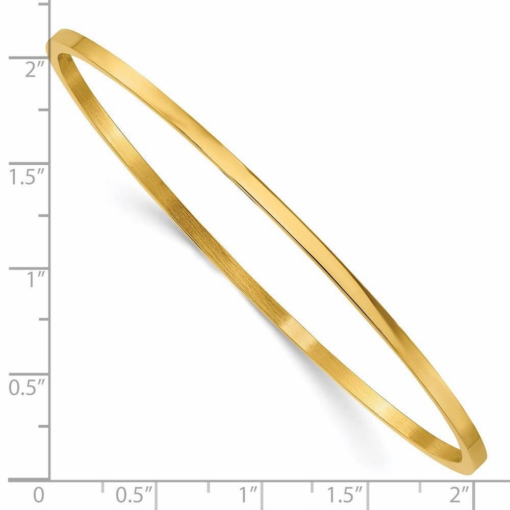 Stainless Steel Yellow IP Plated Bangle