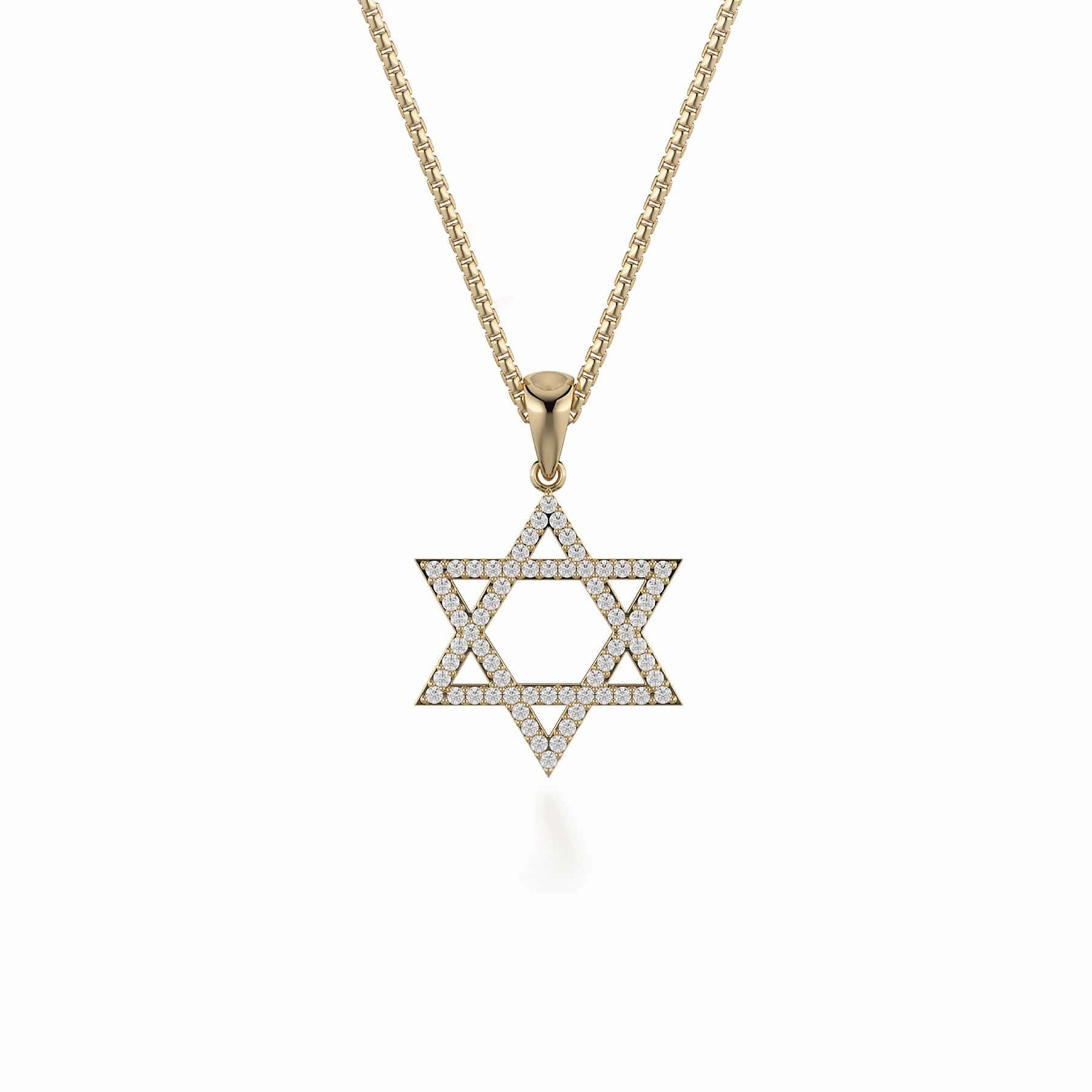 Star of David Diamond Pendant MP235YG