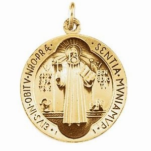 Sterling Silver 18.5 mm St. Benedict Medal