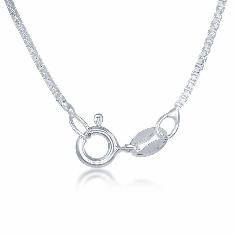 Sterling Silver 1.0mm Box Chain, 24"