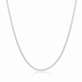 Sterling Silver 1.4mm Cuban Chain, 18"
