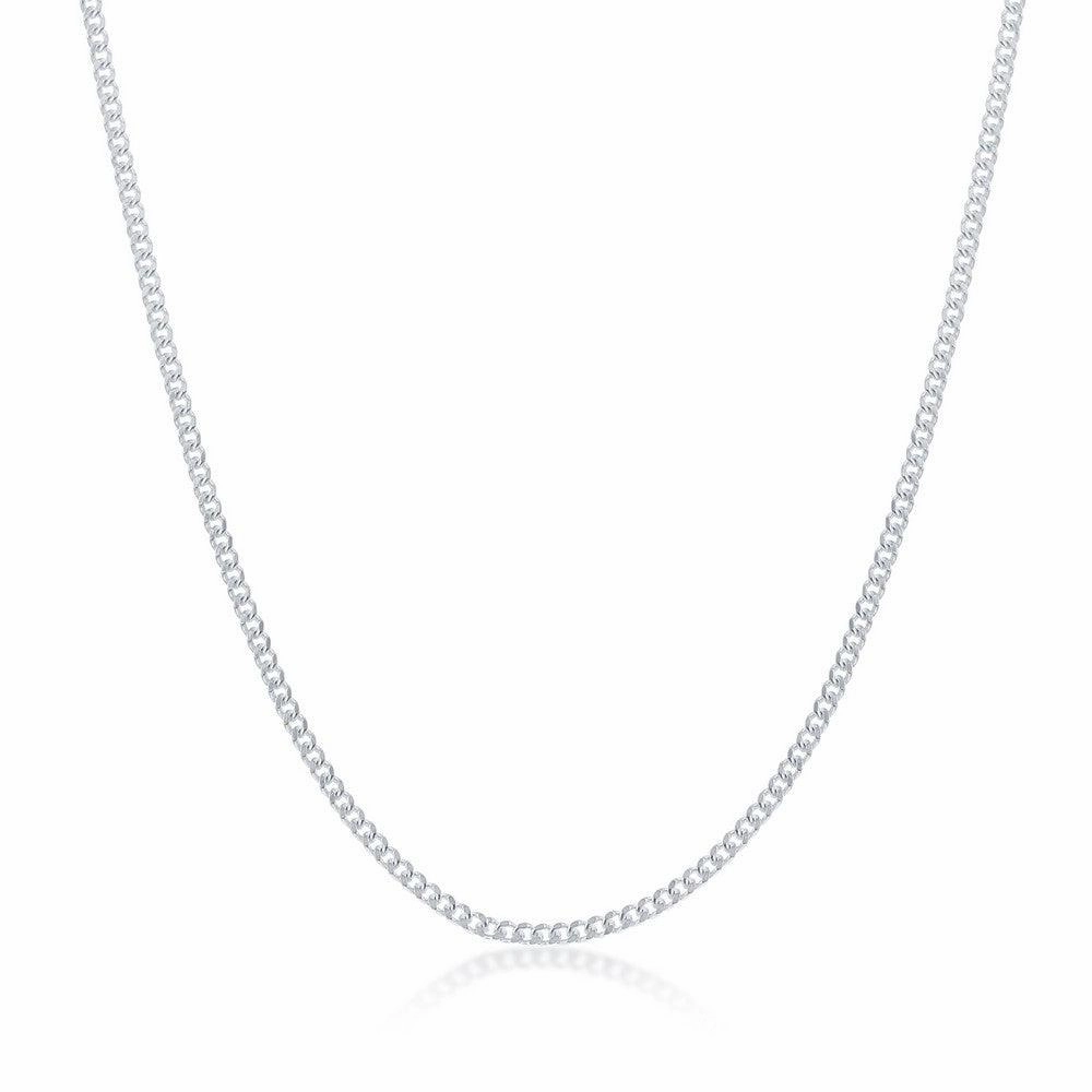 Sterling Silver 1.4mm Cuban Chain, 18"