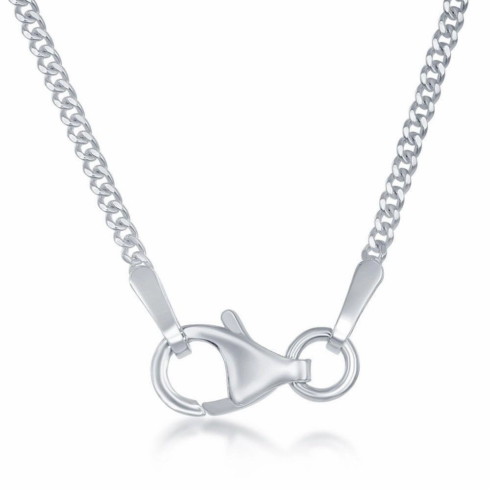 Sterling Silver 1.4mm Cuban Chain, 18"