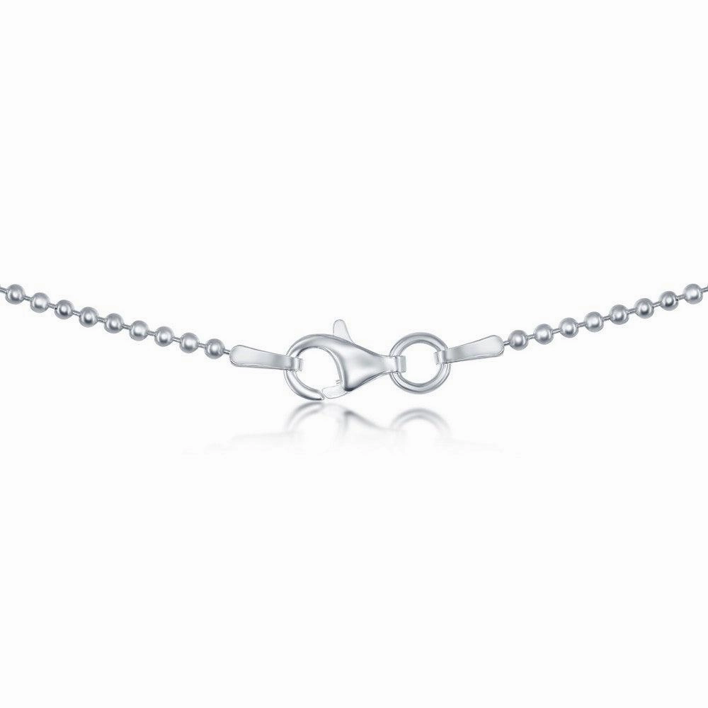 Sterling Silver 1.6mm Bead Chain, 9"