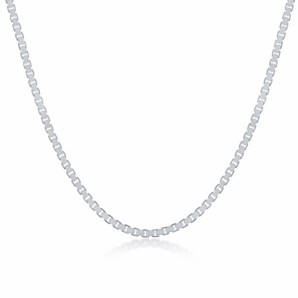 Sterling Silver 1.8mm Box Chain, 30"