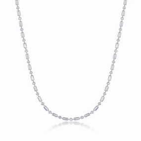 Sterling Silver 1.9mm 1 1 Bead Chain, 7"