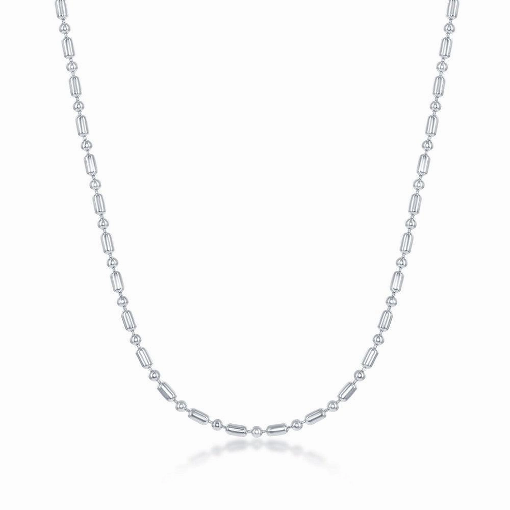 Sterling Silver 1.9mm 1 1 Bead Chain, 8"