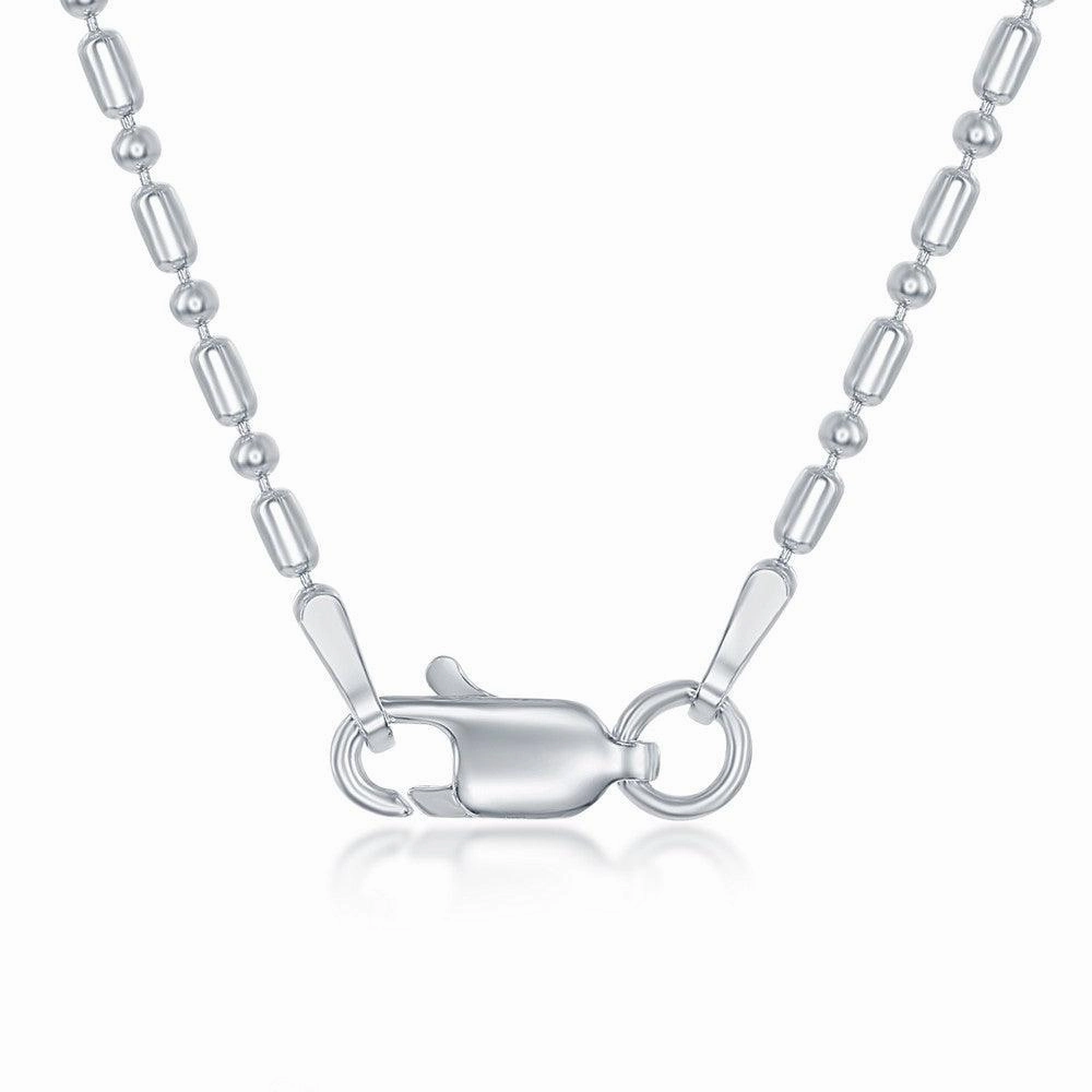 Sterling Silver 1.9mm 1 1 Bead Chain, 8"