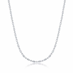 Sterling Silver 1.9mm 1 1 Bead Chain, 8"