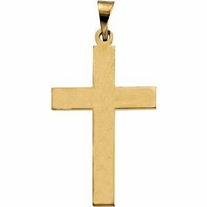 Sterling Silver 28 x 18 mm Cross Pendant