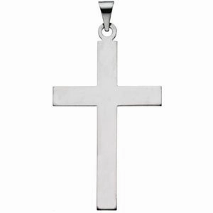 Sterling Silver 28 x 18 mm Cross Pendant