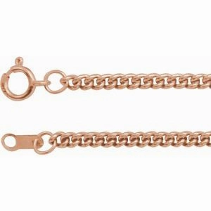 Sterling Silver 2.25 mm Curb 18" Chain
