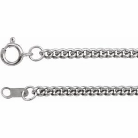 Sterling Silver 2.25 mm Curb 24" Chain