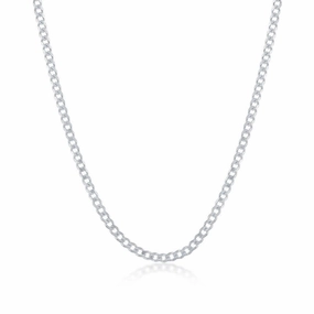 Sterling Silver 2mm Cuban Chain, 16"