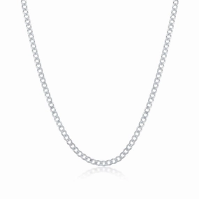 Sterling Silver 2mm Cuban Chain, 9"