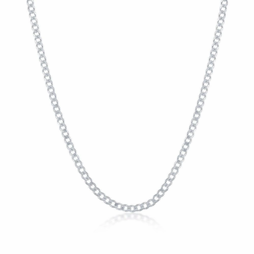 Sterling Silver 2mm Cuban Chain, 9"