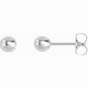 Sterling Silver 3 mm Ball Stud Earrings