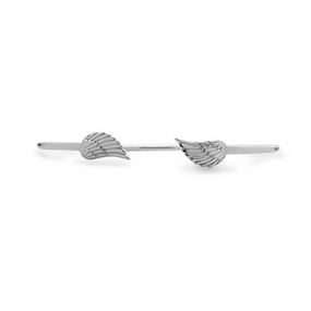 Sterling Silver Angel Wings Bangle
