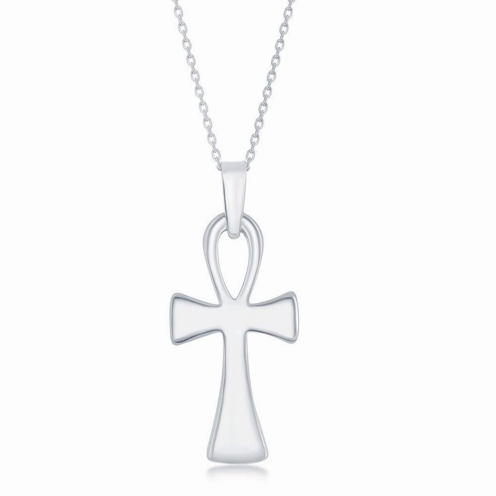 Sterling Silver Ankh Cross Pendant