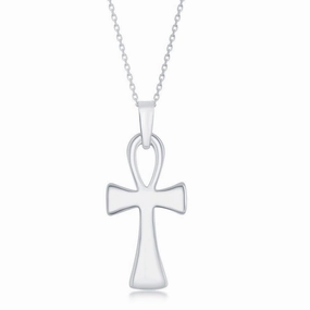 Sterling Silver Ankh Cross Pendant