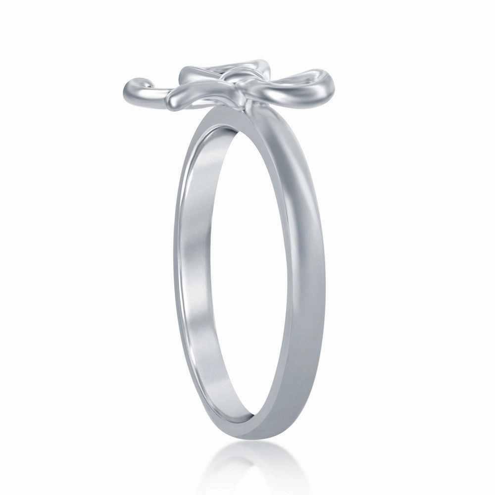 Sterling Silver Bow Ring - W-9792
