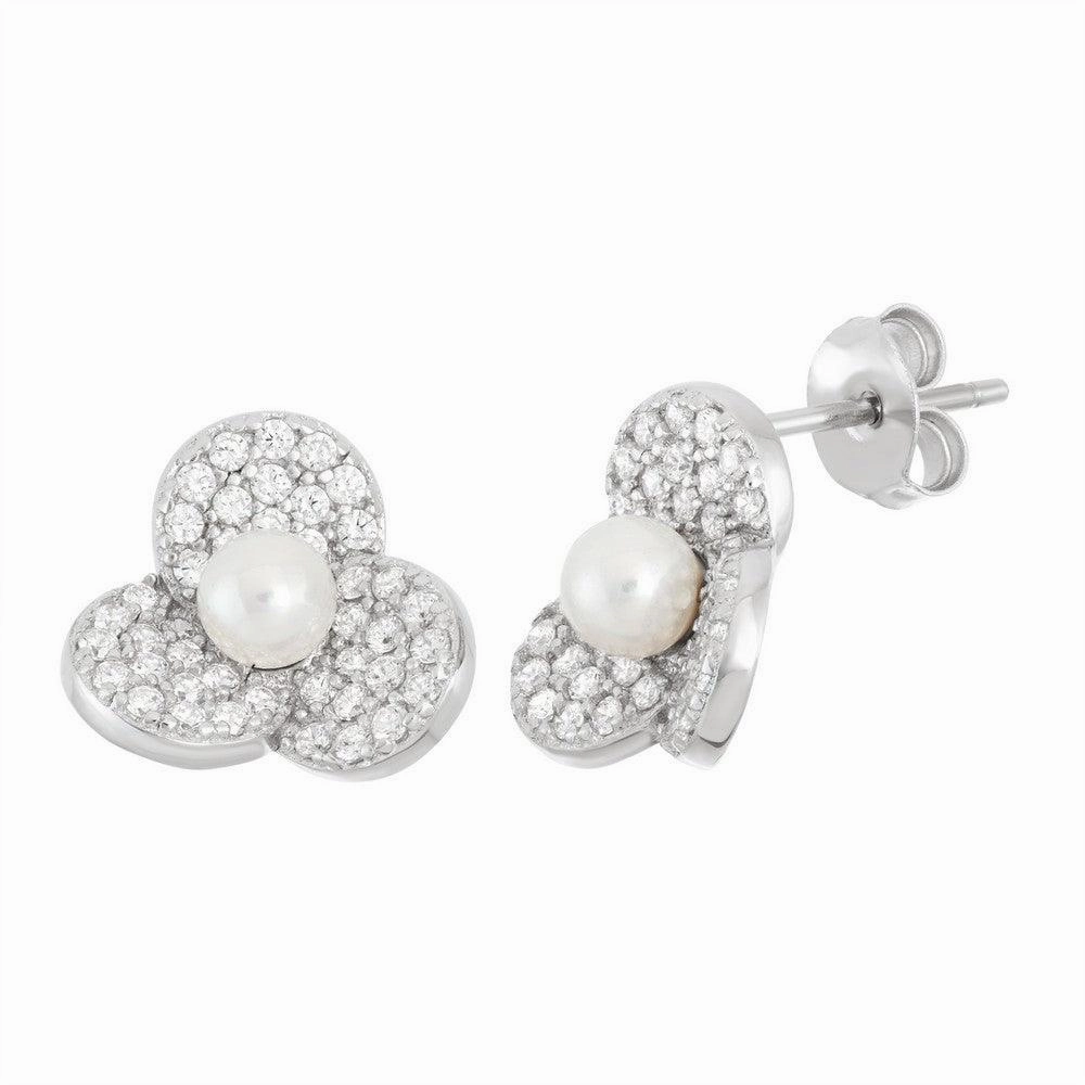 Sterling Silver Fresh Water Pearl Stud Earrings