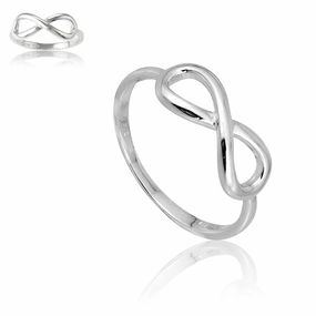 Sterling Silver Infinity Ring - W-9546