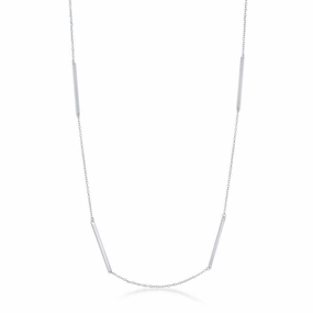 Sterling Silver Multiple Bar Necklace