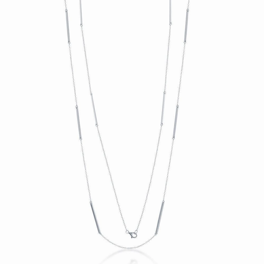 Sterling Silver Multiple Bar Necklace