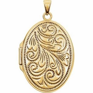 Sterling Silver Oval Locket