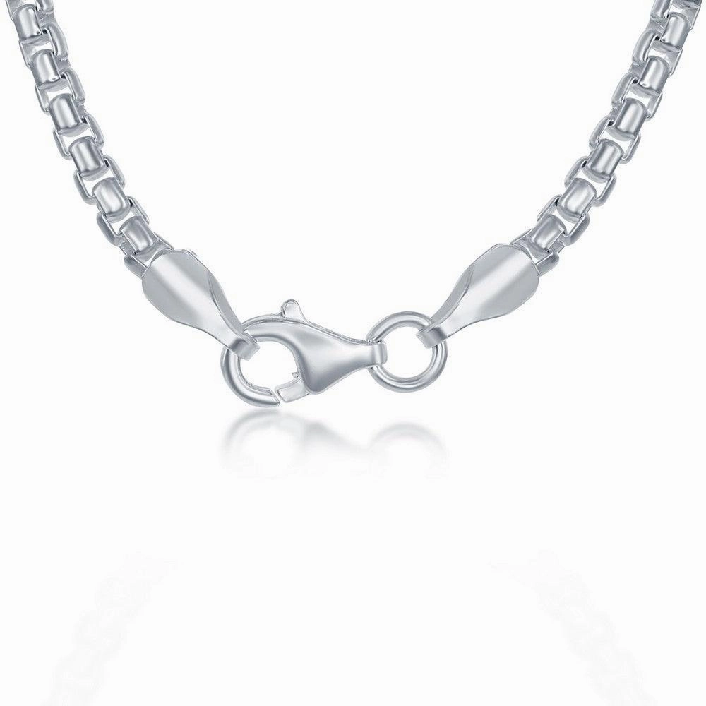 Sterling Silver Round Box Chain, 16"