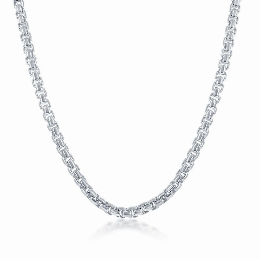 Sterling Silver Round Box Chain, 16"