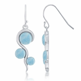 Sterling Silver Swirl Design Earrings