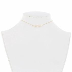 Sterling Silver Three Station FWP Choker Necklace