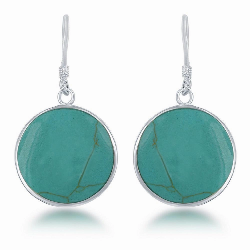 Sterling Silver Turquoise Tree of Life Earrings