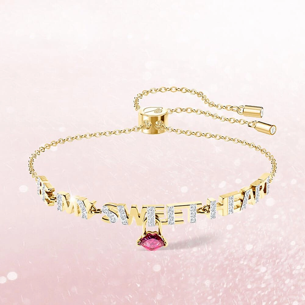 Swarovski Women's Bracelet - Melt Your Heart Yellow Gold Plated | 5446015