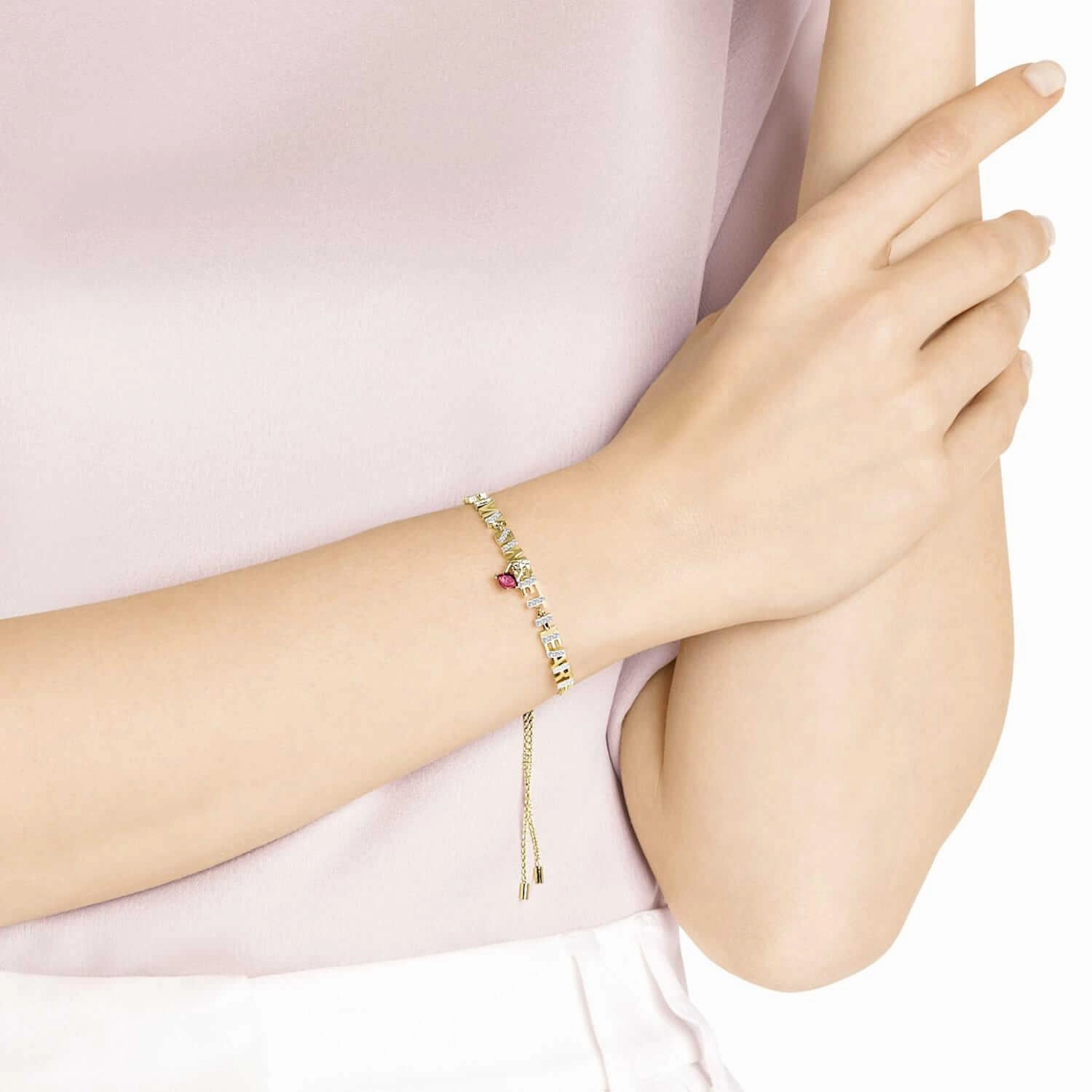 Swarovski Women's Bracelet - Melt Your Heart Yellow Gold Plated | 5446015