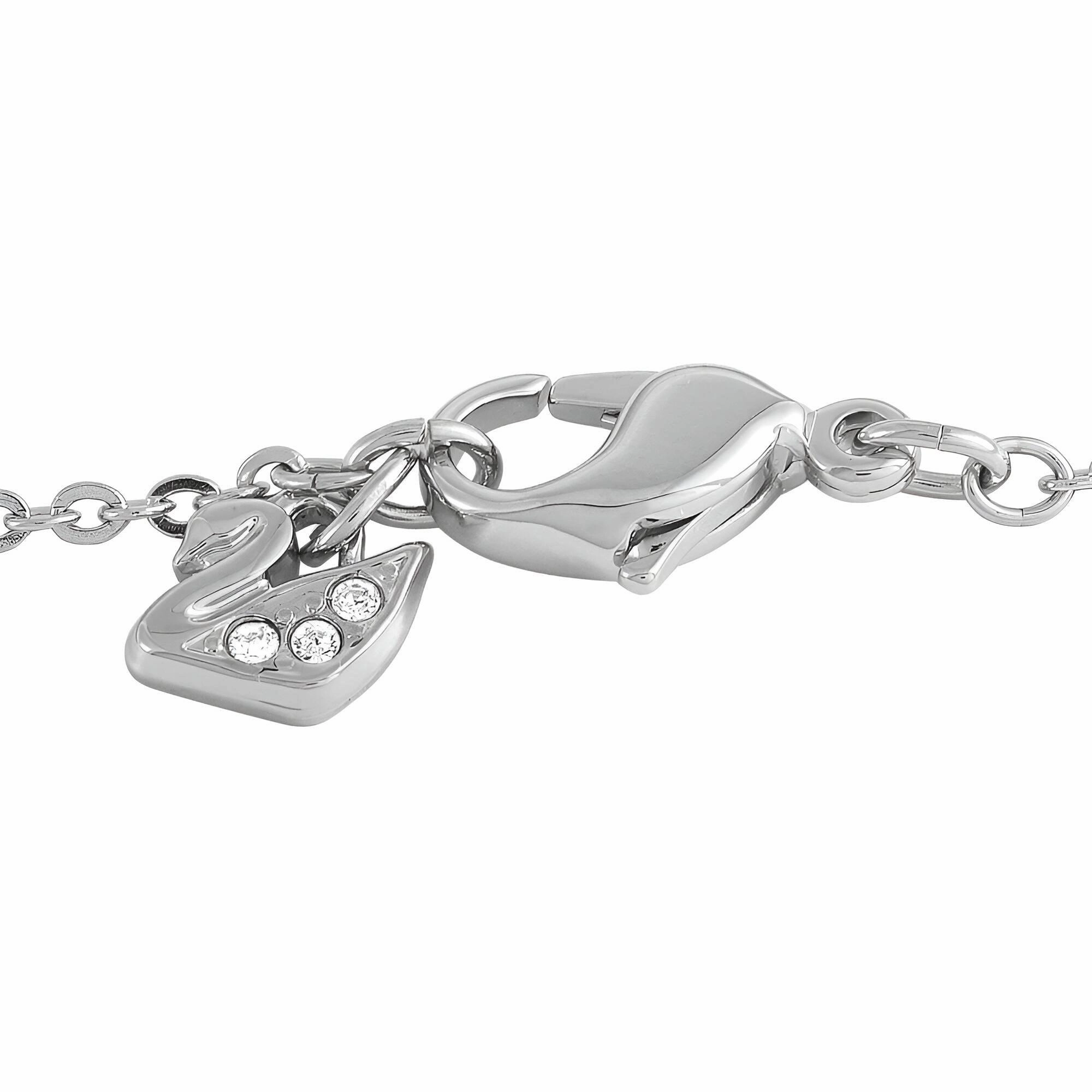 Swarovski Women's Necklace - Purple and Clear Crystals Pendant, 28 inch | 5092181