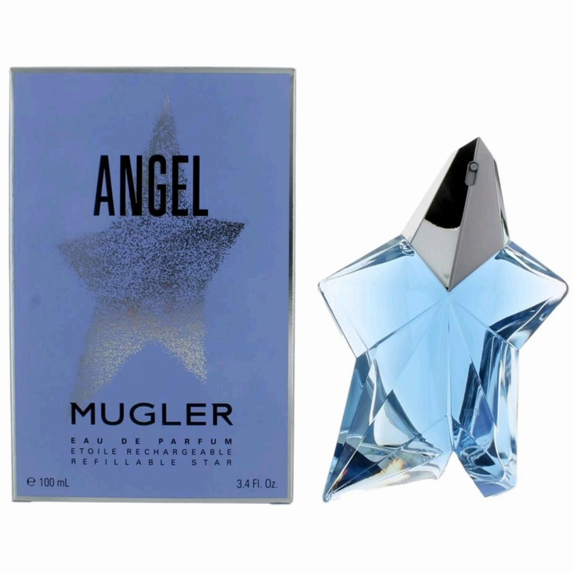 Thierry Mugler Women's EDP Spray Refillable - Angel Star Shape Bottle, 3.4 oz