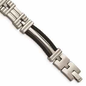 Titanium Black Plated 8.5in Bracelet