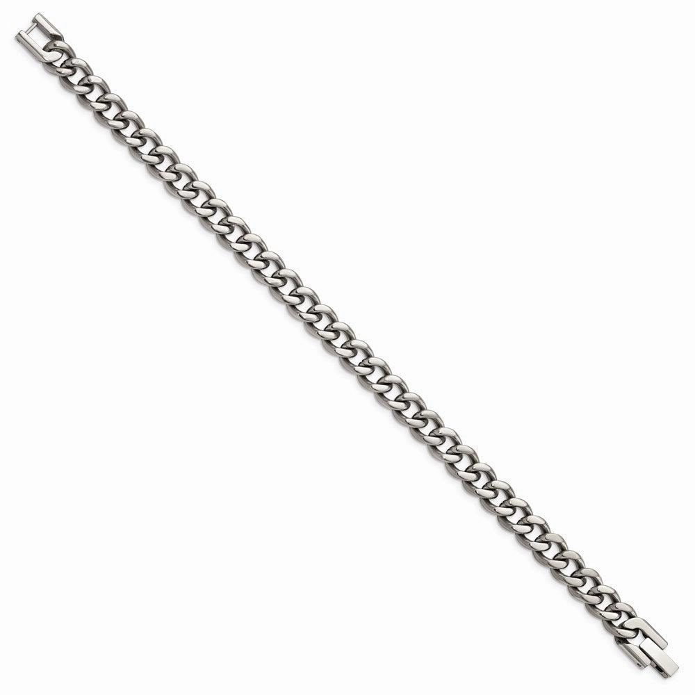 Titanium Polished 7.5mm 8.5in Curb Chain
