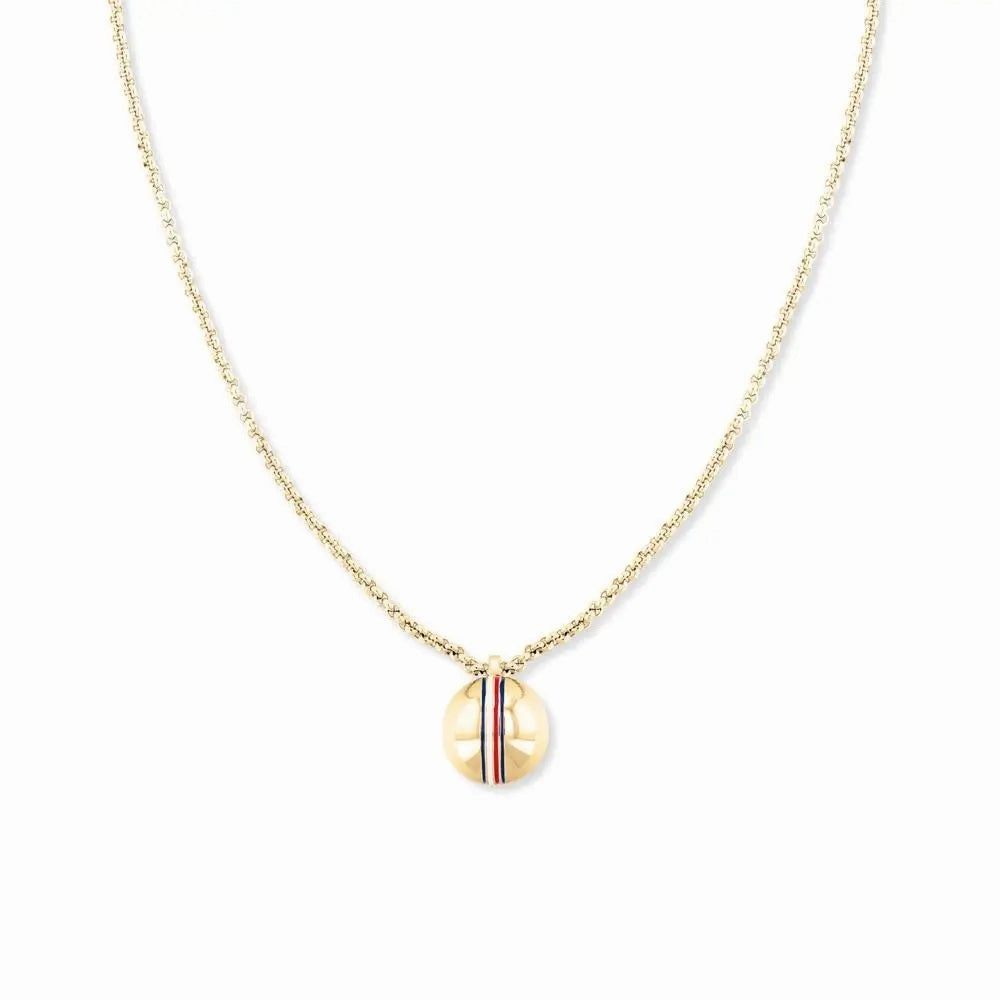 Tommy Hilfiger Gold Plated Orb Ladies Necklace 2780492