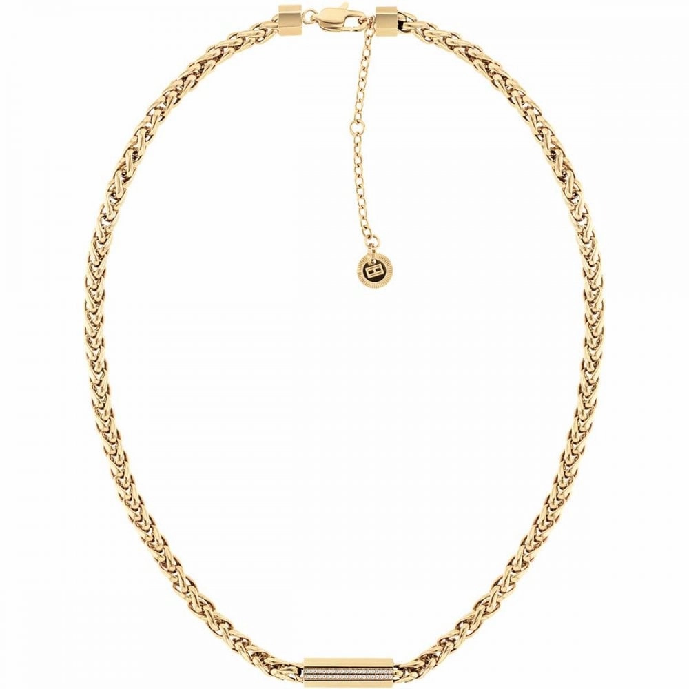 Tommy Hilfiger Ladies Gold Plated Snake Chain Necklace 2780873