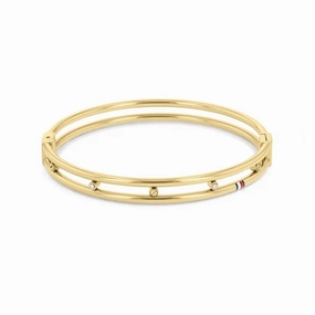 Tommy Hilfiger Ladies Yellow Gold Plated Bangle 2780611